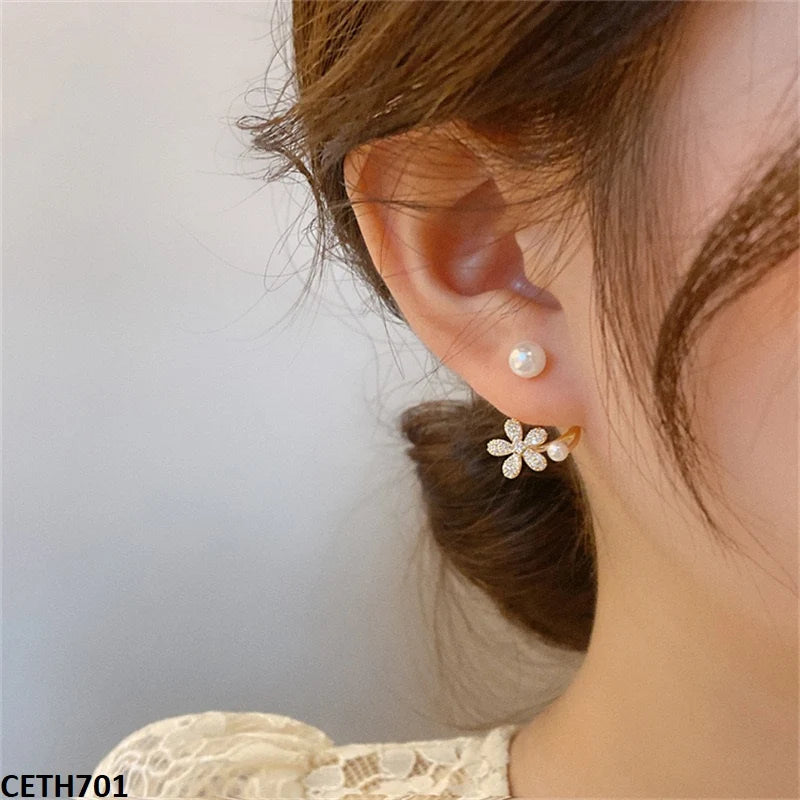 Flower Pearl Tops Pair