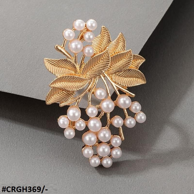 Leaf n Pearl Ring Adjustable