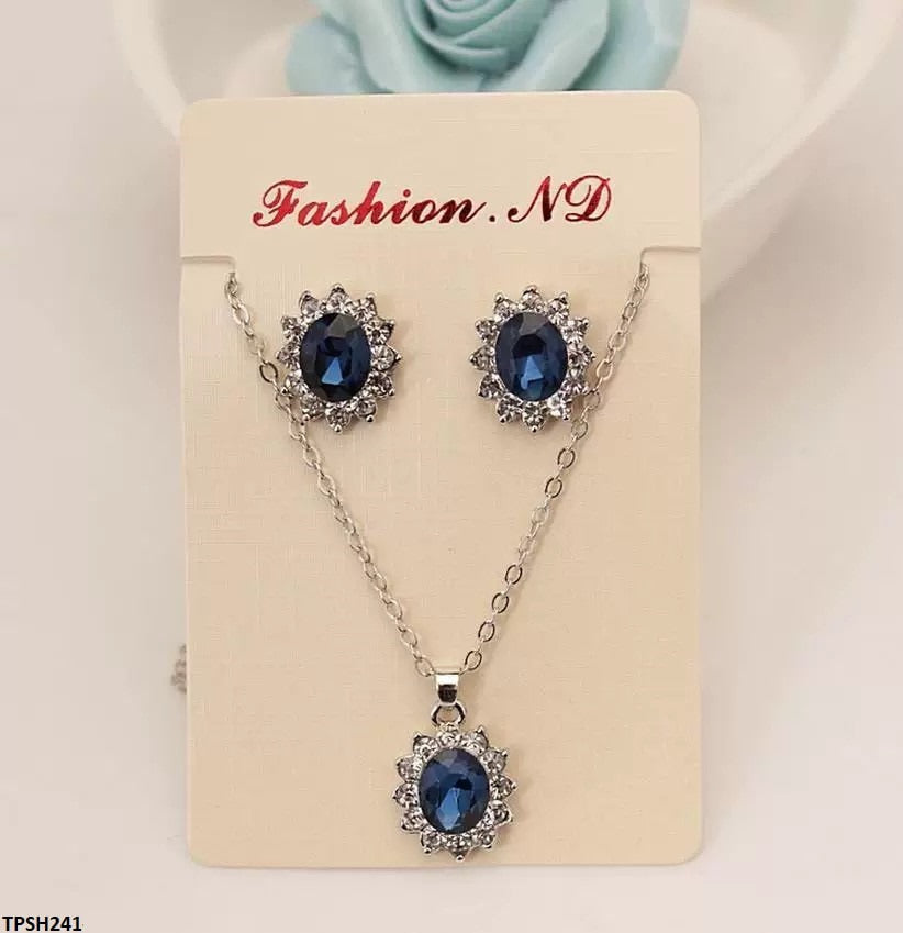 Oval Tops Pendant Set