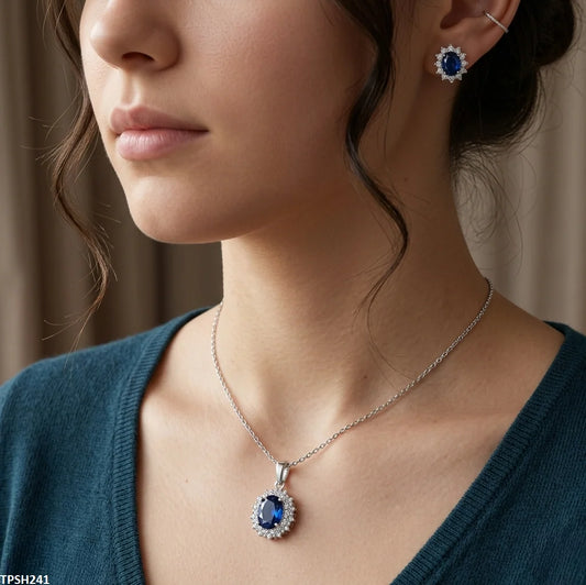 Oval Tops Pendant Set